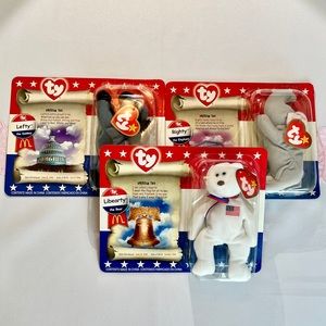 American Trio Beanie Babies